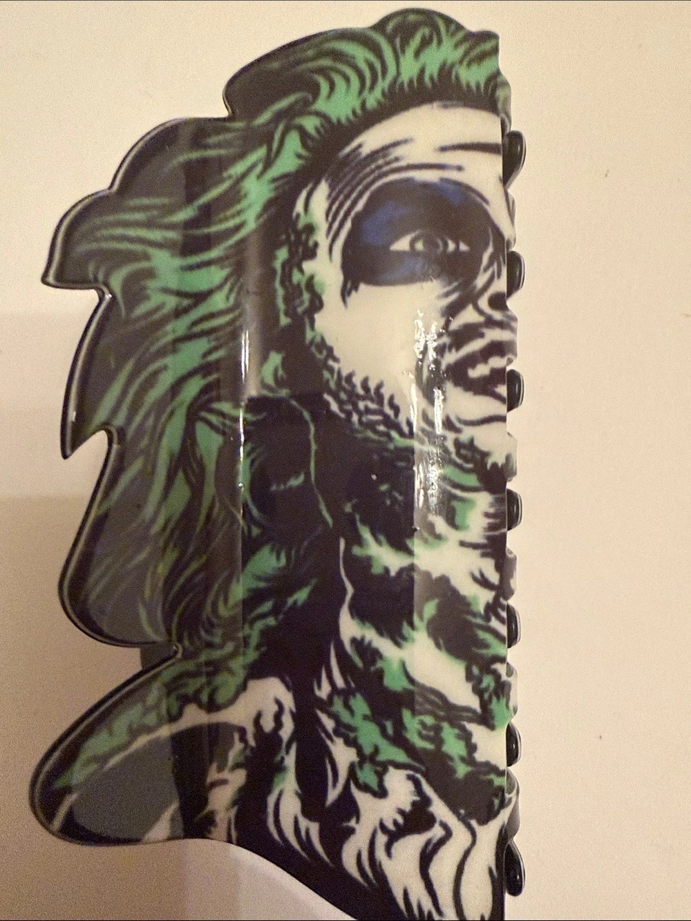 Beetlejuice Graphic Hair Claw Clip in Black & Green NWT